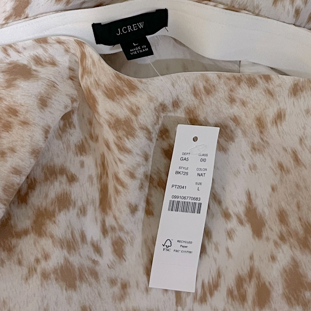 J.Crew NWT drapery cupro-blend flared slip skirt with side slits BK725 sz L - Picture 4 of 8